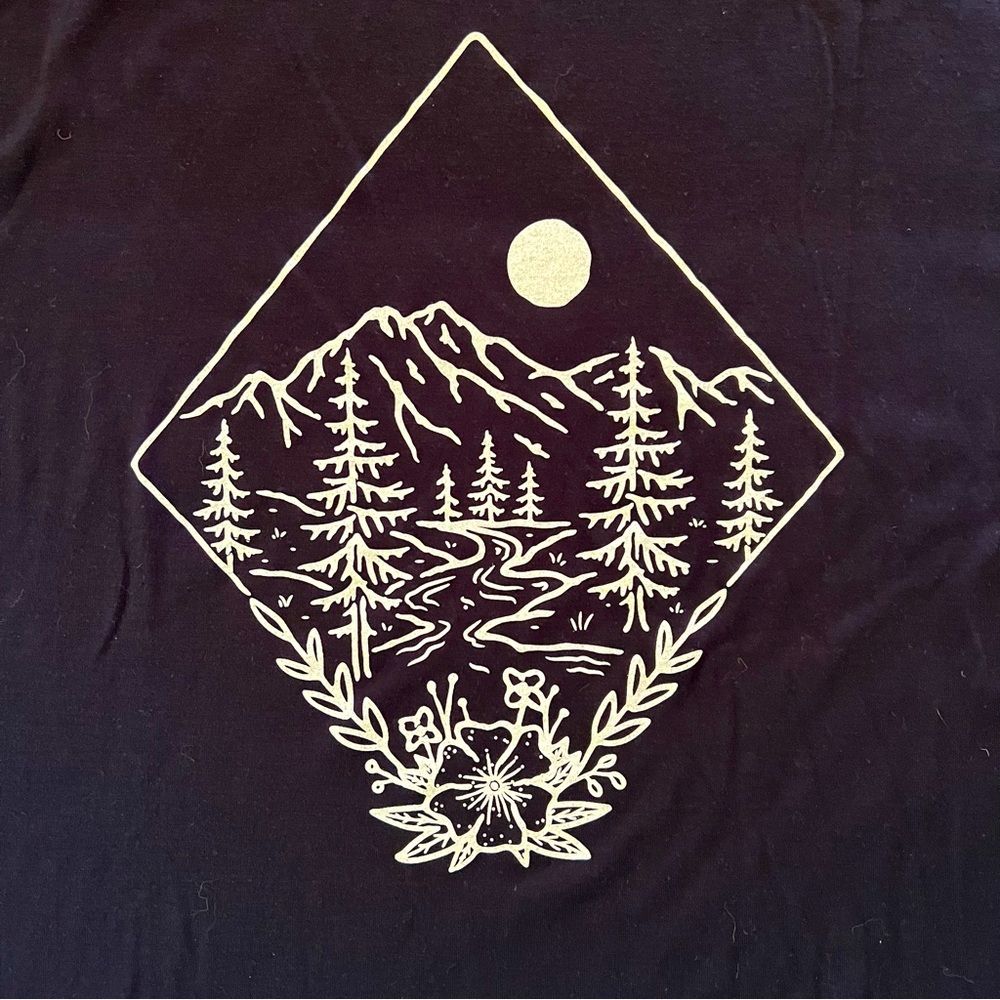 Take me to the wildflowers custom print Bella Canvas boxy tank size medium